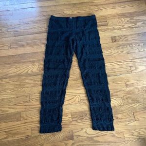 Free People ruffle lace leggings